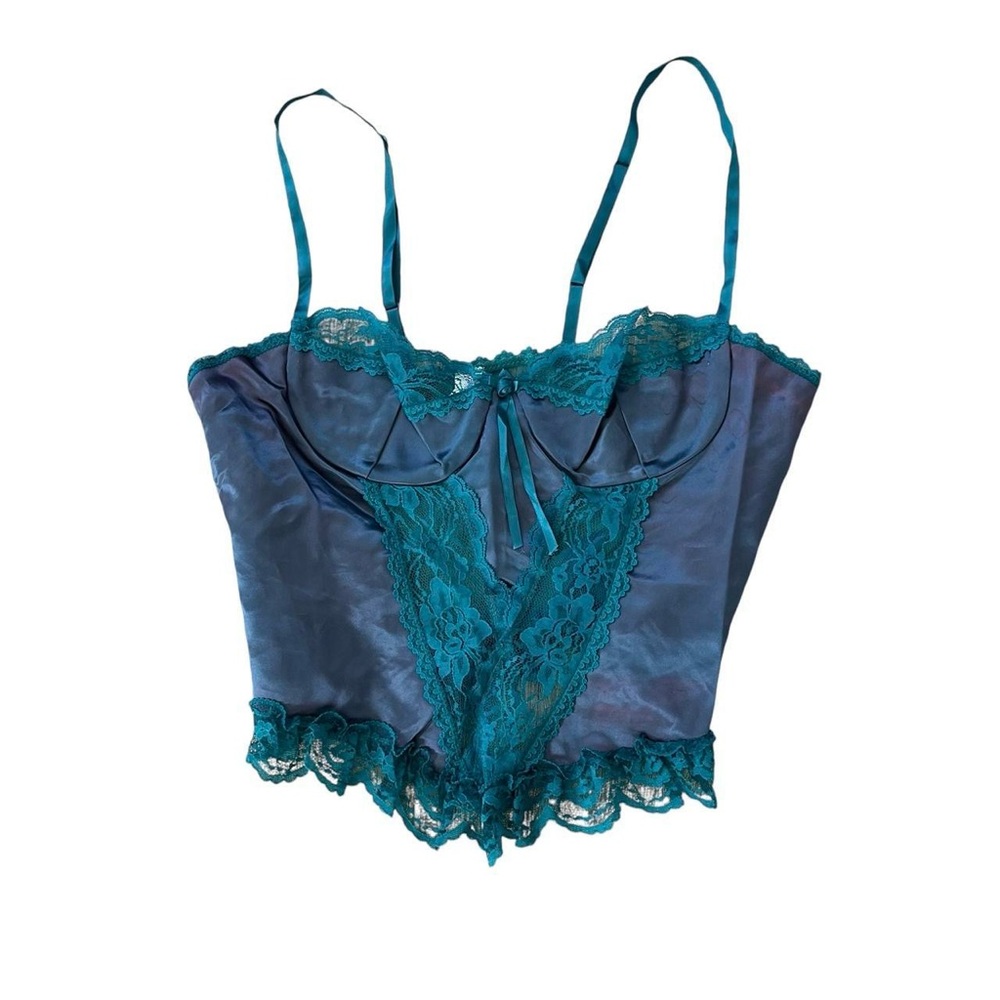 Emerald lace top
